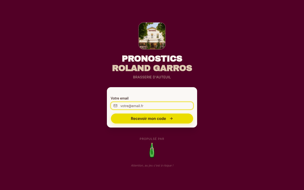 Screenshot de Pronostics Tennis Live